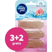Ambi Pur 3+2 gratis: Toiletblok Navulling Wilde Roos & Grapefruit 3 stuks