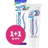Sensodyne 1+1 Gratis: Tandpasta Rapid Relief Mint 75 Ml