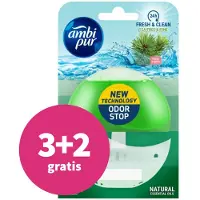 Ambi Pur 3+2 gratis: Toiletblok Starterkit 5in1 Tea Tree & Pine