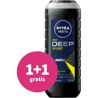 Nivea Men Douchegel Deep Sport Mannen - 3-in-1 Shower Gel - Langdurige Frisheid - 500 ml
