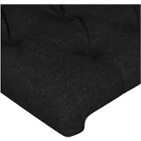 vidaXL Hoofdbord 100x7x78/88 cm stof zwart