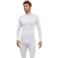 Falke Warm Turtleneck sneldrogend functioneel functioneel shirt met lange mouwen heren wit - maat M