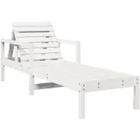 vidaXL Ligstoel 199,5x62x55 cm massief grenenhout wit