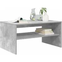 vidaXL Salontafel Beton Grijs 80 x 50 x 40 cm Bewerkt hout