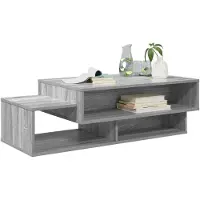 vidaXL Salontafel Sonoma Eik 105 x 50 x 32,5 cm Bewerkt hout
