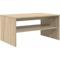 vidaXL Salontafel Sonoma Eik 80 x 50 x 40 cm Bewerkt hout