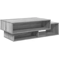 vidaXL Salontafel Grijs Sonoma 105 x 50 x 32,5 cm Bewerkt hout