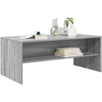 vidaXL Salontafel Grijs Sonoma 100 x 50 x 40 cm Bewerkt hout