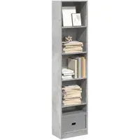 vidaXL Boekenkast 40x24x176 cm bewerkt hout betongrijs