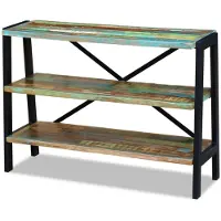 vidaXL Dressoir 3 schappen massief gerecycled hout
