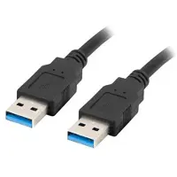 Lanberg USB-kabel Lanberg CA-USBA-30CU-0010-BK 1 m