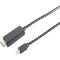 S-Conn Mini Displayport 1.2 /HDMI Stecker 4K, schwarz 2m