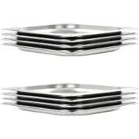 vidaXL Gastronormbakken 8 st GN 1/2 20 mm roestvrij staal