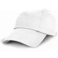 Result Junior Low Profile Cotton Cap RH18J - White - One size