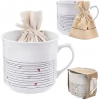 Orion XL Keramische Mok 650ml met Zeefje voor Thee, Koffie & Warme Dranken