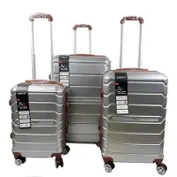 Libiao A07 Kofferset 3 Delig - 85l & 50l & 30l - Zilver Grijs