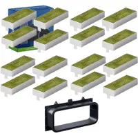 Alapure 4x CleanAir Koolstoffilterset voor Gaggenau 17007113 / CA082010