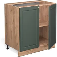 Vicco Fame-Line Keukenonderkast – 80 cm met legplank, WB Marmer Groen-Goud Landhuis