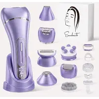 Sansbeauté 7 in 1 Ladyshaves voor Vrouwen - Gezicht - Oksels - Benen - Epilator - Trimmer voor Vrouwen & Dames - Bikinitrimmer Dames - Scheerapparaat Vrouw