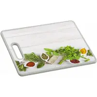 Kesper Snij- en Serveerplank - Afm. 38 x 30x 1.2 Cm - Kunststof - Motief: Herbs and Spices