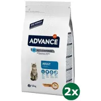Advance cat adult chicken / rice kattenvoer 2x 1,5 kg