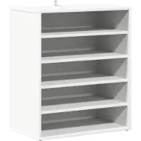 vidaXL Schoenenkast 60x35x70 cm bewerkt hout wit
