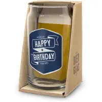 Miko Bierglas - Happy birthday - 14,2x8,5x8,3cm