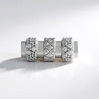 Cavill - Zilveren Hanger 925 Sterling Zilver Geplatineerd - 40 Cambodjaanse Zirkonen 0,84 ct Rond - Elegant Dames Sieraad