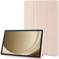 Mobigear Tablethoes geschikt voor Samsung Galaxy Tab A9 Plus (2023) Hoes | Tri-Fold Gel Bookcase - Roségoud