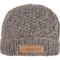 Shakaloha Gebreide Wollen Muts Heren & Dames Beanie Hat van schapenwol met polyester fleece voering - Blow Beanie LBrown Unisex - One Size Wintermuts