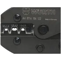 Würth - 2C-krimptang voor niet-geïsol. platte kabelverbinders - Krimptang Voor niet-geïsoleerde platte connectors x 1 st