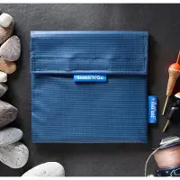 Roll'Eat Snack'n'Go Outdoor Midnight Navy - Duurzame Lunchzakje voor Wandelen & Kamperen – Herbruikbare Broodzak – Compact & Lichtgewicht