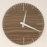 Italian Design CD Wandklok Exacte Wal Noot