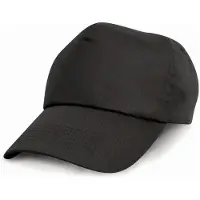 Result Junior Cotton Cap RH05J - Black - One size