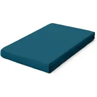 Schlafgut Pure Jersey Topper Hoeslaken L - 140x200 - 160x220 530 Petrol Deep