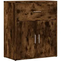 vidaXL Dressoir 60x31x70 cm bewerkt hout gerookt eikenkleurig