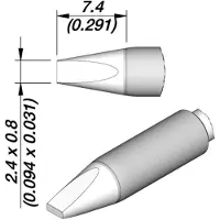 JBC C245160E Soldeerpunt Beitelvorm Lengte soldeerpunt: 10.8 mm Inhoud: 1 stuk(s)