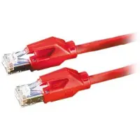 Secomp DÄTWYLER S/FTP Patchkabel Cat.6 (Class E), CU 7702 flex LS0H, Hirose TM21, rood, 1 m