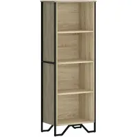vidaXL Boekenkast 50x31x137,5 cm bewerkt hout sonoma eikenkleurig