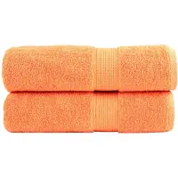 vidaXL Badhanddoeken SOLUND 2 st 600 g/m² 70x140 cm oranje