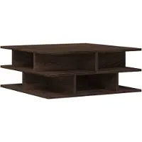 vidaXL Salontafel 70x70x29 cm bewerkt hout bruin eikenkleur