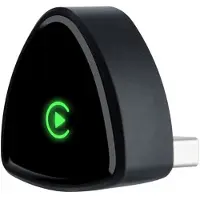 INF 2-in-1 Draadloze CarPlay Adapter Compatibel met Apple: Bekabeld naar Draadloze Connectiviteit Black