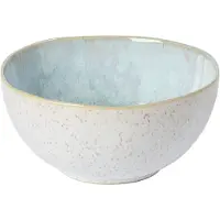 Casafina Eivissa kom/muesli kom, binnenkant donkerblauw, buitenkant beige met spikkels, diameter 16 cm, inhoud 0,67 liter