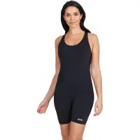 Zoggs Cottesloe Legsuit Open Back Competition Swimsuit Zwart 36 Vrouw