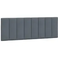 vidaXL Hoofdbordkussen "Hanko" 120 cm fluweel donkergrijs