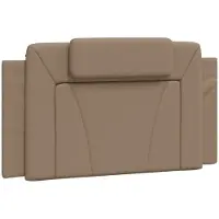 vidaXL Hoofdbordkussen "Viana" 100 cm kunstleer cappuccinokleurig