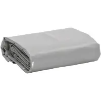 vidaXL Dekzeil 650 g/m² 1,5x2 m grijs