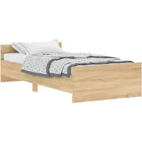 vidaXL Bedframe zonder matras hout sonoma eikenkleurig 90x200 cm