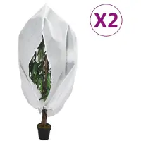vidaXL Plantenhoezen met ritssluiting 2 st 70 g/m² 1,2x1,8 m