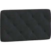 vidaXL Hoofdbordkussen 90 cm fluweel zwart